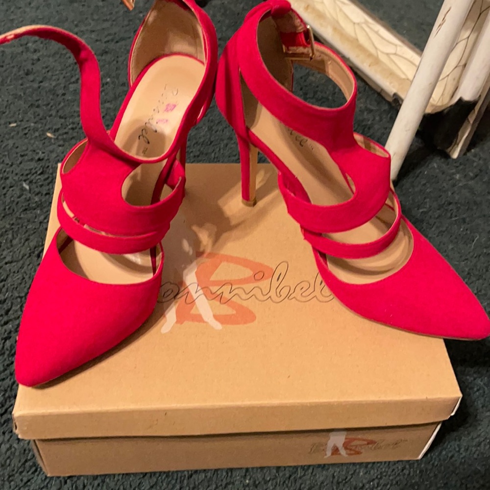 Red stiletto heels
